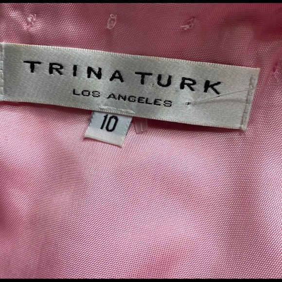 Trina Turk Pink Floral Bow Dress - Picture 7 of 8